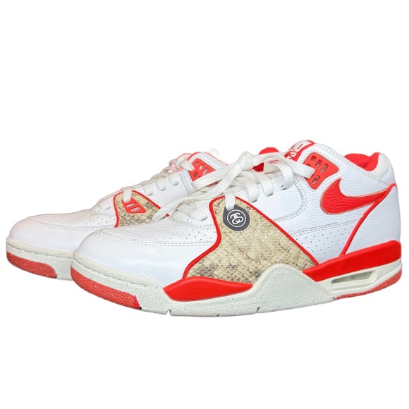 Nike Other - Nike Air Flight 89 Low SP Sample White Habanero Red Sail Size 9 RARE‎